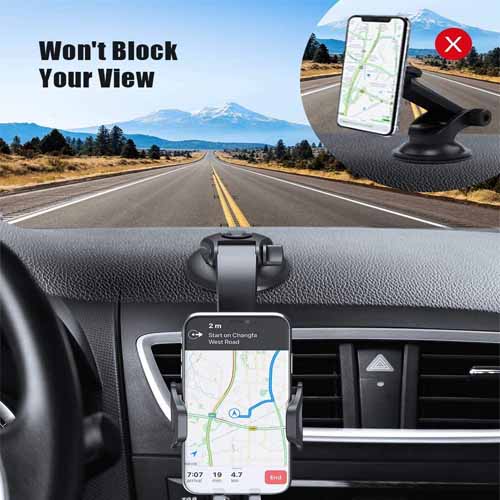 Adjustable Mobile Holder-KS-TGR - حامل موبايل السيارة العمل 5